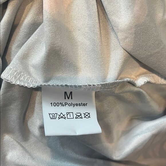 NWOT Plant Print Elastic Trim Tube Top MEDIUM Sleeveless Summer Strapless Top - Picture 4 of 4